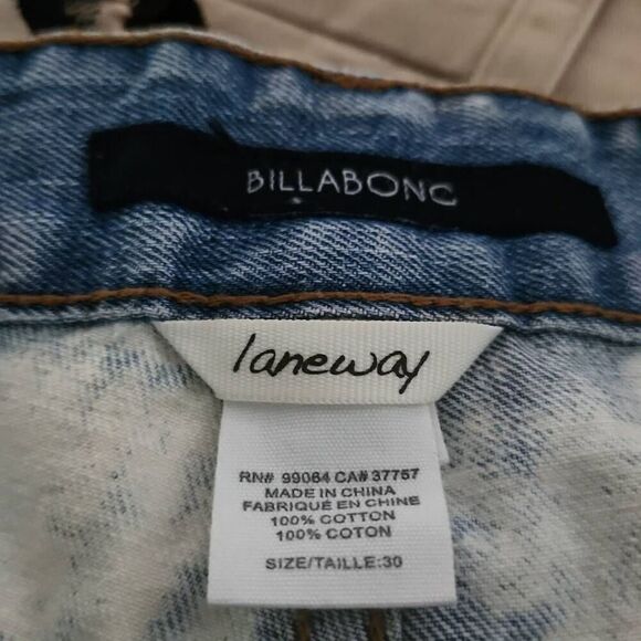 BillaBong Women's Size 30 Bleach Blue Cutoff Jean Shorts - Picture 5 of 6